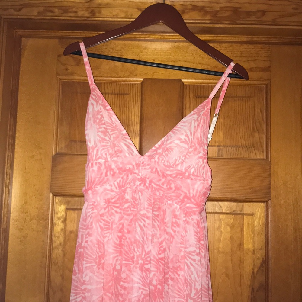 Pink and White Floral Maxi Dress WORN ONCE